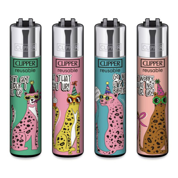 Clipper Classic Aansteker Birthday Leopard