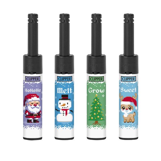 Clipper Mini Tube Aansteker Winter Pixel