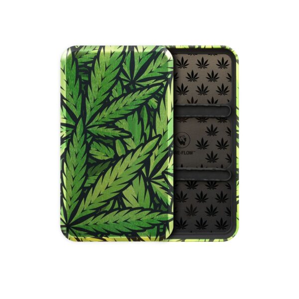 Fire-Flow Metalen Joint Etui Leaves Green
