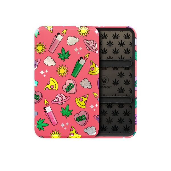 Fire-Flow Metalen Joint Etui Pattern Pink