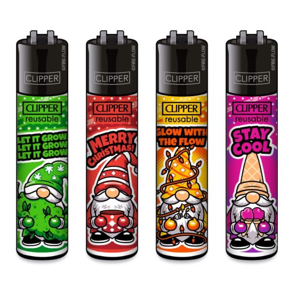 Hoofdafbeelding (Set): Clipper Classic Wichtel Kerstkabouters Aansteker Set van 4 stuks compleet